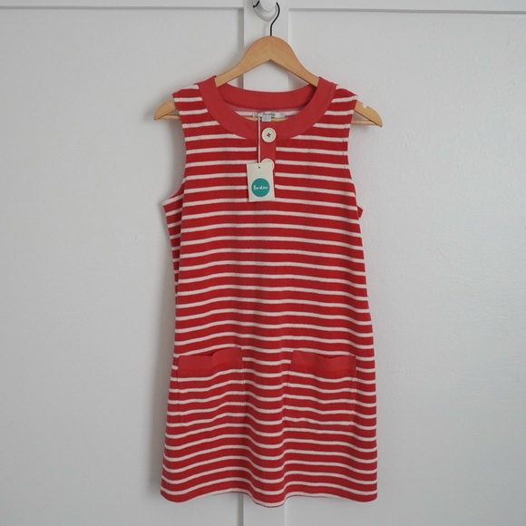 Boden Dresses & Skirts - Boden Striped Terry Cloth Mini Dress Coverup
